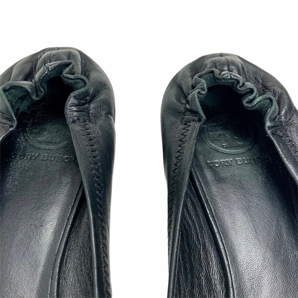 SOLD ***TORY BURCH Reva Black Flats. SZ 8.5 - Picture 7 of 15